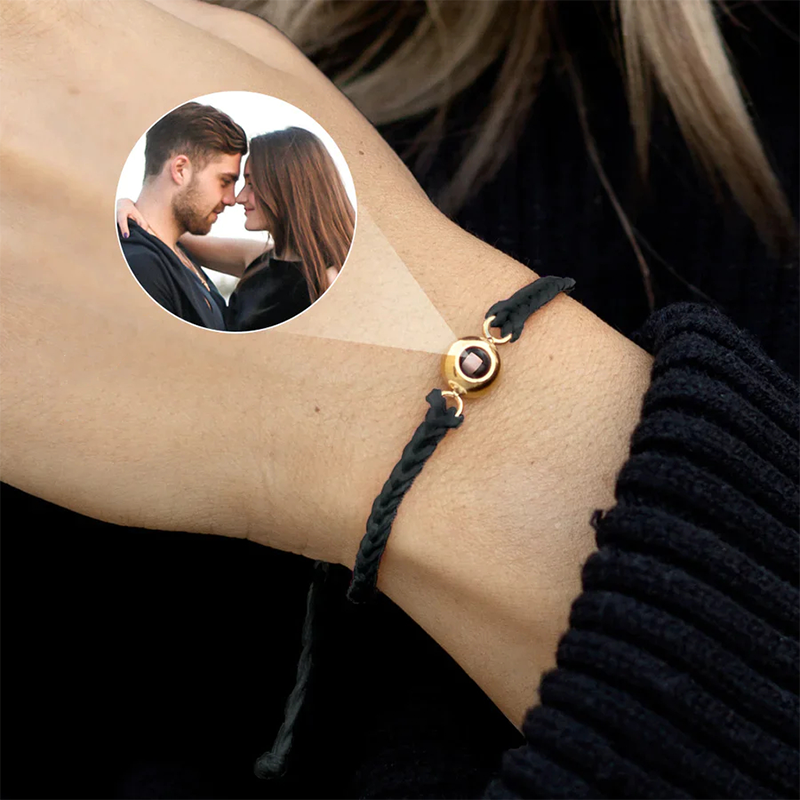 Pulsera Trenzada - Proyección de Foto Personalizada