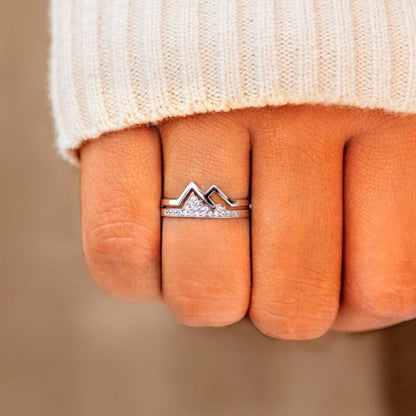 Bague Montagne "À ma MAMAN" - Un hommage élégant à une maman extraordinaire