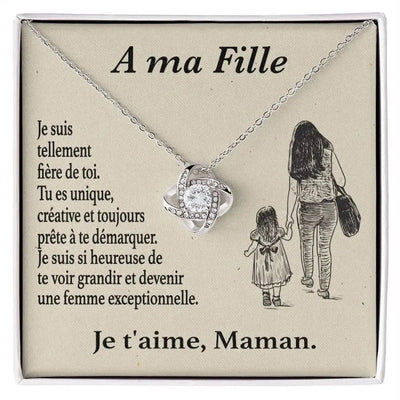 Collier Diamant - "À ma Fille"