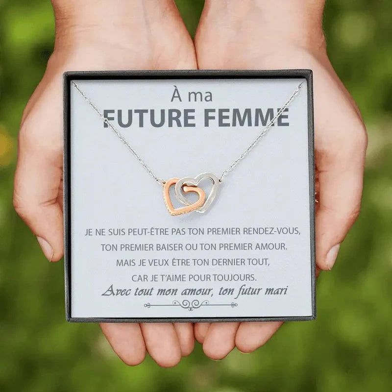 Collier Cœurs - "À ma Future Femme"