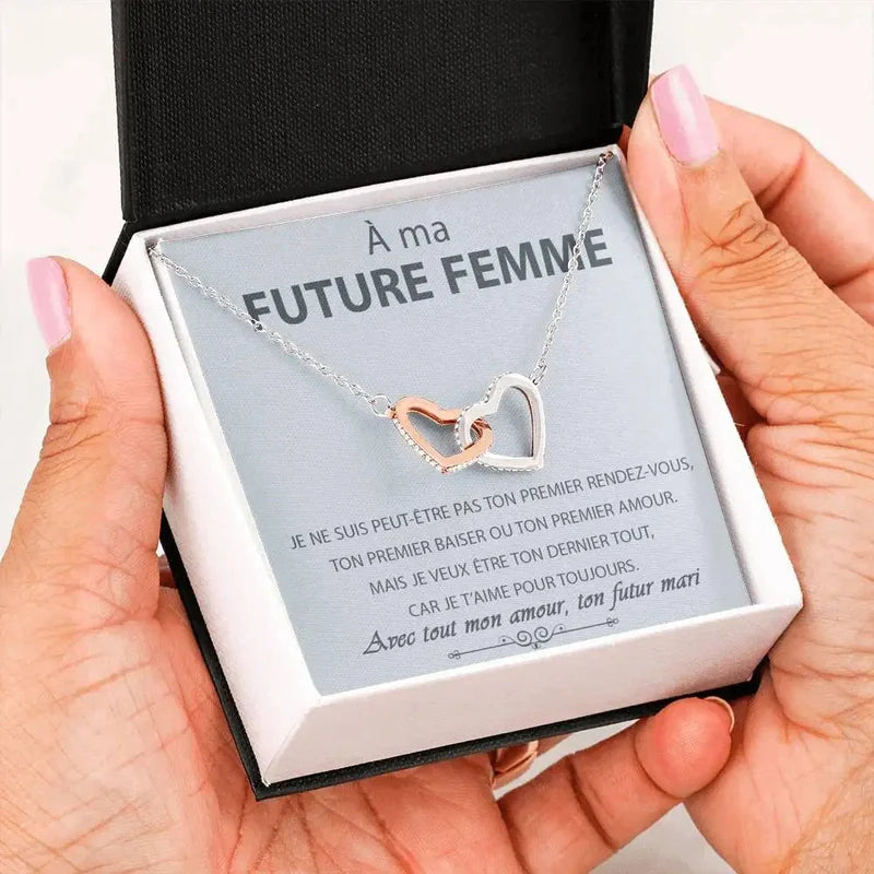 Collier Cœurs - "À ma Future Femme"