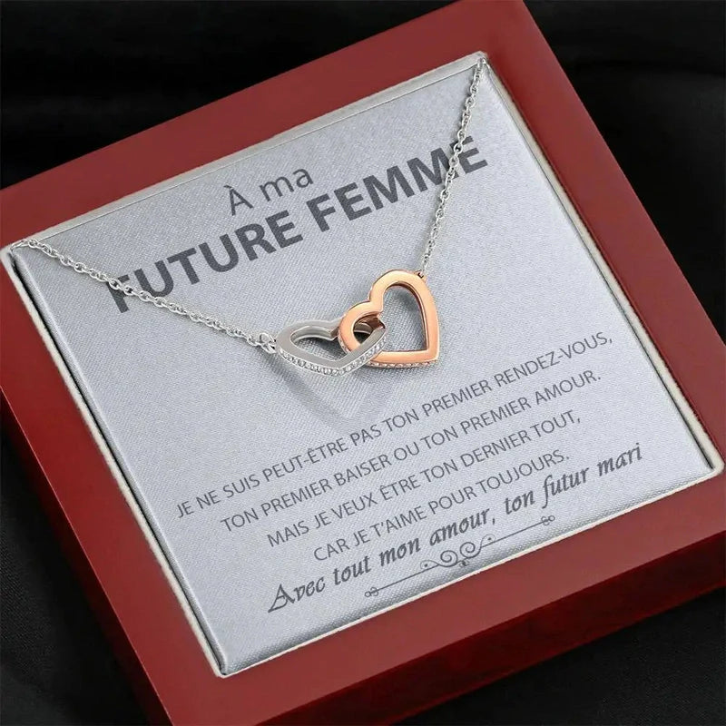 Collier Cœurs - "À ma Future Femme"