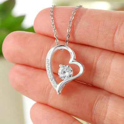 Collier Cœurs Diamant - "À la Femme de ma vie "