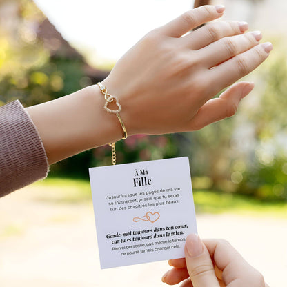 bracelet cœur éternel avec symbole de l'infini