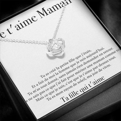 Collier Diamant - "Je t'aime Maman"