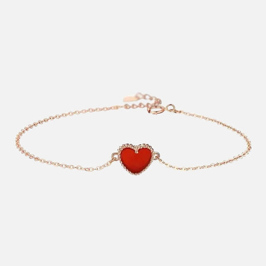 Pulsera de corazón encantador amante